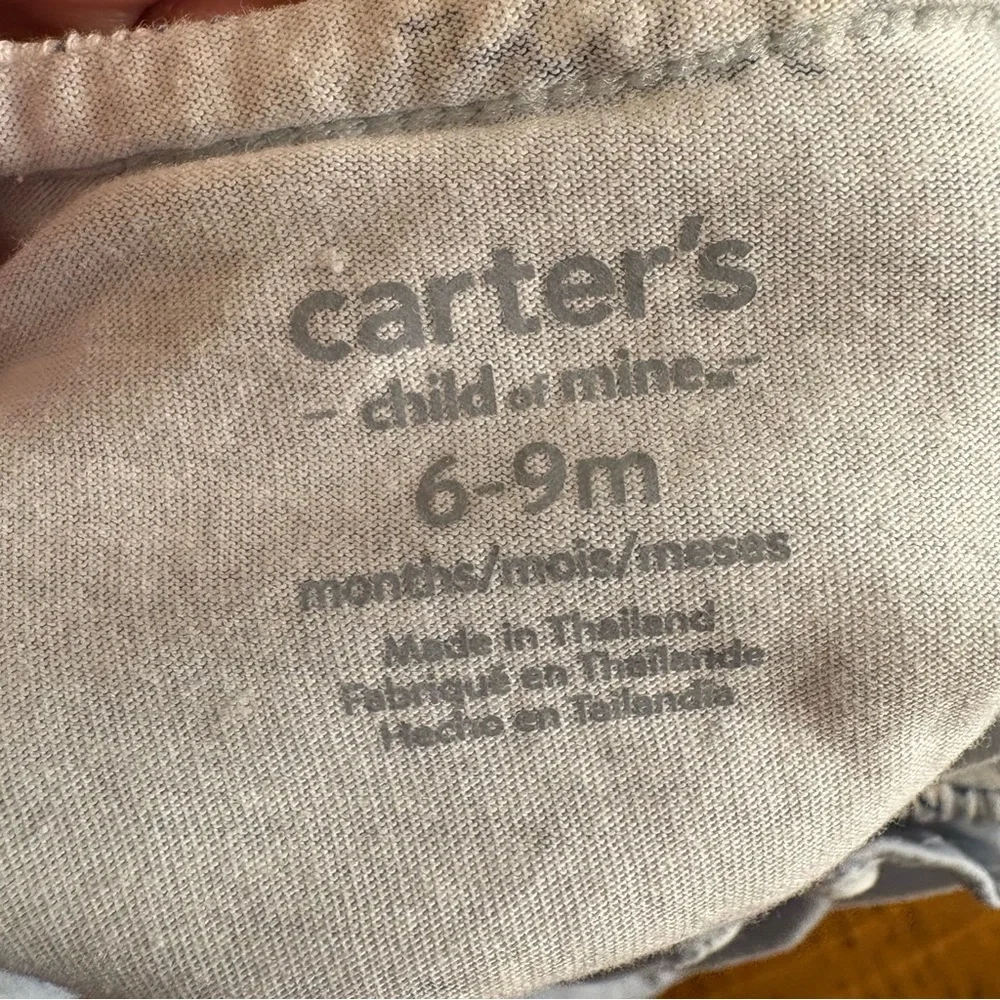 Carter's Light Blue Floral Diaper Cover